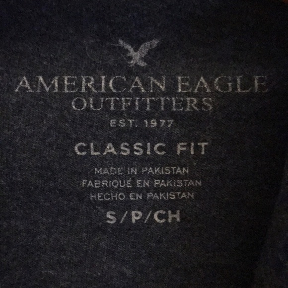 American Eagle Long Sleeve Graphic Hoodie Tee - Picture 4 of 6